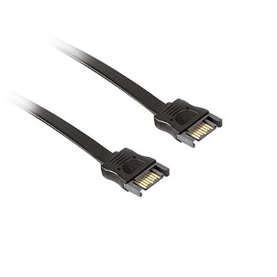 Ekon SATA-kabel, ATA-kabel, 7-polig, plat, 0,5 m, kreukvrij, 166 Mbit/s voor harde schijf, harde schijf, SSD, moederbord