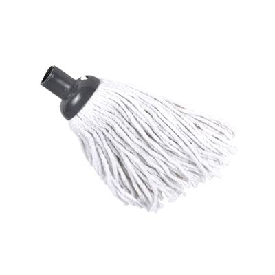 Homéa, Mop Cotone 120 G Franges 22 cm Ecru