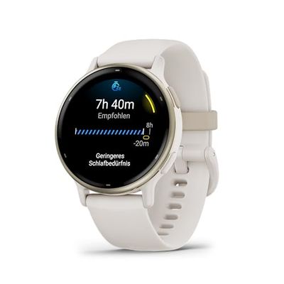 Garmin Vívoactive 5, Smartwatch con GPS, Pantalla AMOLED, Funciones Esenciales de Salud y Forma física y hasta 11 días de autonomía, Blanco (Reacondicionado)