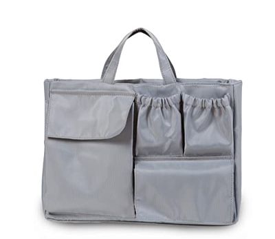 CHILDHOME, Organizer voor tassen, meerdere compartimenten, compatibel met Mummy Bag, Grijs