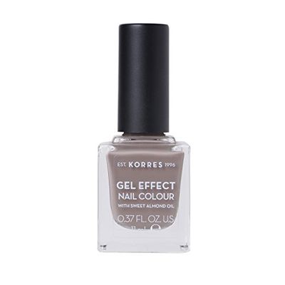 KORRES Natural Gel Effect Nail Colour, Stone Grey 11 ml, Vegan