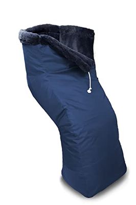 Adhome - AD155770 - Protection pour les Jambes/Bas du Corps pour Chaise Roulante Bleu Foncé 155 cm