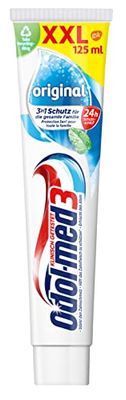 Odol-med3 Original Tandpasta, tandpasta met 3-in-1 bescherming voor sterke tanden, gezond tandvlees en frisse adem, 125 ml