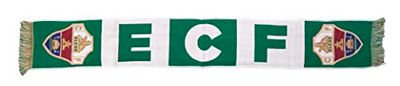 Elche C.F sjaal, acroniemen, groen, 130 x 20 cm, uniseks, volwassenen, Groen, 130x20