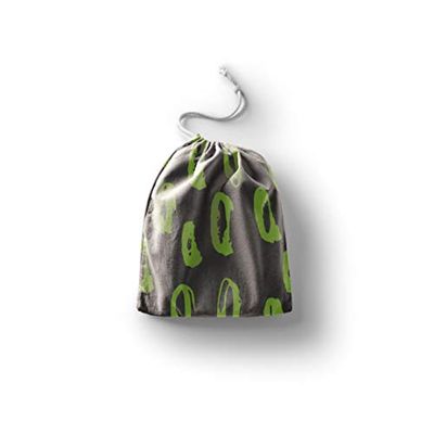Bonamaison Printed Cotton Produce Bag with Drawstring, Reusable Grocery Bag, Biodegradable Eco-Friendly Bags, Travel Pouch, Sachet Bags, Shopping Bag, Eco Friendly, Foldable, Size: 40x50 Cm