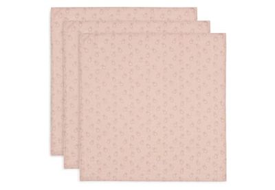Jollein muslinduk baby – Miffy Siluetter, Wild Rose – 3-pack – 70 x 70 cm – 100% bomull – spottdukar baby – OEKO-TEX certifierad