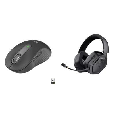 Logitech Signature M650 Draadloze & Trust GXT 1493 Ravox Draadloze Gaming