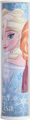 Tribe Disney Frozen Power Bank Caricabatteria Portatile Universale con USB per Tutti Smartphone Cellulari, 2600 mAh, Anna&Elsa, Azzurro/Bianco