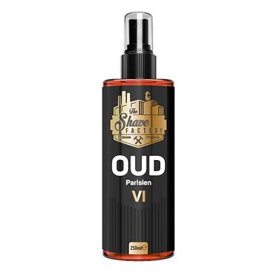 The Shave Factory After Shave Cologne 250ml – Oud 06 Parisien – Sophisticated & Refreshing Fragrance for Daily Use