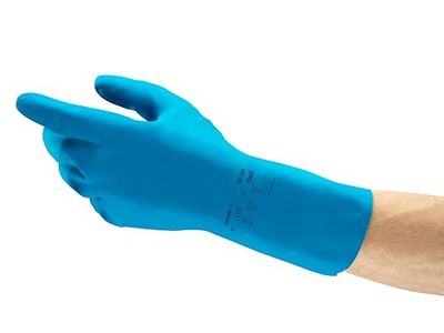 Ansell AlphaTec 88-356 Guanti di sicurezza da lavoro, Protezione meccanica, taglia 9 (L), Blu (12 Paia)