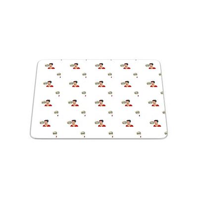 Bonamaison, Pop Art Digital Print Rectangle Mouse Mat, Non-slip Base, Office and Home, Size: 22x18cm