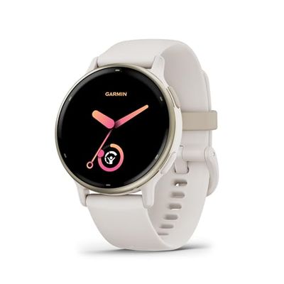 Garmin vivoactive 5 smartwatch AMOLED, Cream Gold & Ivory