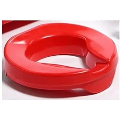 Homecraft toiletverhoger asby, toiletbril voor oudere of artritis of na het werken van heupen of knieën, 10 cm, rood 5 cm Rood