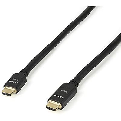 StarTech.com Cable de 20m HDMI Activo - Cable HDMI de Alta Velocidad con Ethernet 4K - para Instalaciones de Pared CL2 - para Vídeo 4K a 30Hz - Cable HDMI 1.4 - para Monitores y TV HDMI (HDMM20MA)