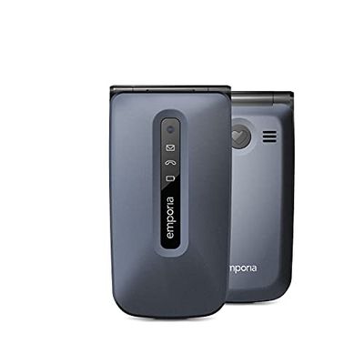 emporia ACTIVEglam | mobiele telefoon voor senioren, 4G VoLTE| klapmobiele telefoon zonder abonnement | mobiele telefoon met noodoproepknop | 2,2 inch display | blauw