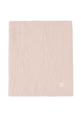 Jollein Couverture pour bébé en muslin jacquard, rose sauvage, 75 x 100 cm, 100% coton, pour berceau bébé, 0,5 tog, certifiée GOTS, motif jacquard