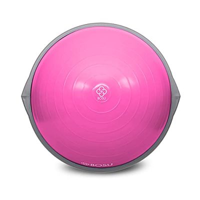 Bosu The Original Balance Trainer 72-10850 - Attrezzo da palestra per casa, diametro 65 cm, colore: rosa e grigio