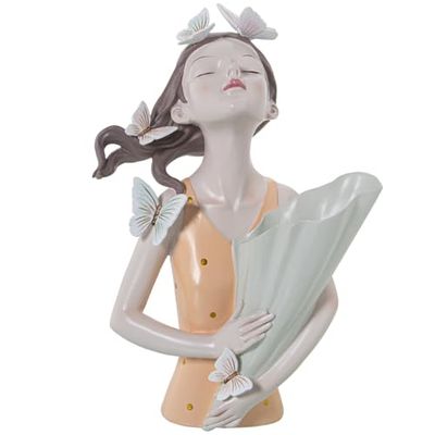 Alexandra House Living Fijalo Vase Acrylic Plastic Melamine 18 x 23 x 32 cm