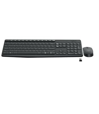 Logitech MK235 Wireless Keyboard and Mouse, QWERTY Hungarian Layout - Grey