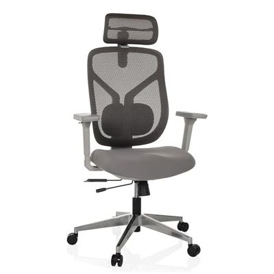 hjh OFFICE High end bureaustoel CASSILIS W stof/netstof Grijs