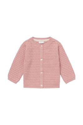 Noppies Baby Luxora-Cardigan a Maniche Lunghe da Ragazza Maglione, Misty Rose-P482, 68 cm Bimba