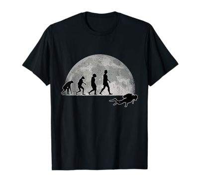 Diver Evoluzione Luna Immersioni subacquee boccaglio Maglietta