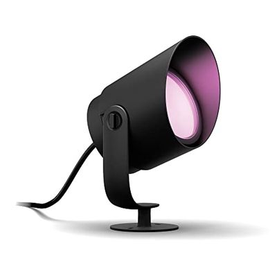 Philips Hue Lily XL White and Colour Ambiance LED Outdoor Smart Light [Extension Only], Requires Hue Bridge + Base Kit (Sold Seperately), Works with Alexa, Google Assistant and Apple Homekit.