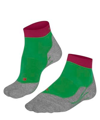Falke Ru4 Endurance Short W Sso cotone filo funzionale antivesciche 1 paio, Calzini da corsa Donna, Verde Grass Green 7014, 35-36
