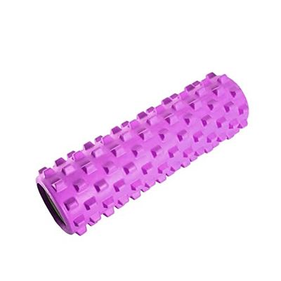 Rodillo de espuma para yoga - Masajeador indeformable para Trigger Point Therapy - Automasaje muscular de liberación miofascial - 33 x 17 cm - Ideal para crossfit yoga pilates fisioterapia Rosa
