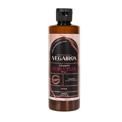 VEGAIROA - Curly Plex Shampoo - Shampoo per ricci definiti senza effetto crespo - Idratazione profonda - Per capelli ricci o mossi - Senza parabeni Vegan Professional Hairdressing- 300 ml