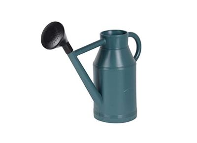 EDA - Arrosoir Rond 6 litres Lyonnais - avec Pomme - 45 x 16,5 x 33 cm - Vert métal
