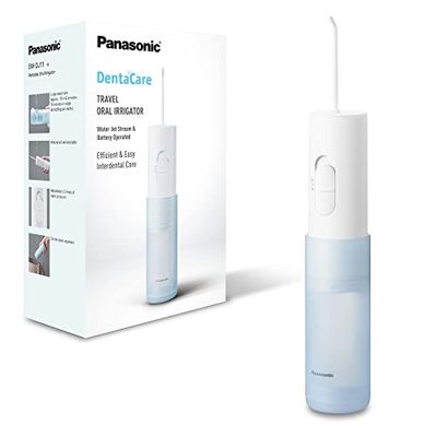 Panasonic EW-DJ11-A503 Hydropulseur Dentaire Facile à Utiliser avec 2 Réglages de Pression d'Eau, Compact et Portable.