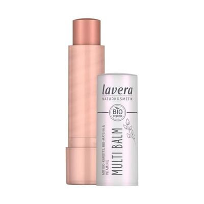 lavera Multi Balm -Sundown Gold 03 – Colore intenso – Luce fresca – senza sforzo – per occhi, labbra e guance – vegano – Cosmetici naturali – 4,9 g