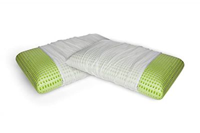 Talamo Italia - Lot de 4 oreillers pour lit, 100% Made in Italy, Oreiller Amovible Savon en Mousse à memoire de Forme perforée, hypoallergénique et Respirant, 70x40xh16 cm