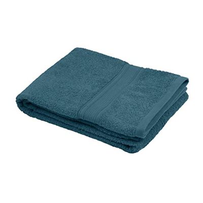 Stof - Serviette de Bain - Taille 70x140 cm - 100% Coton Bio - Couleur Petrole - Modèle Lagune - Linge de Bain - Lavage à 40 - Qualité Exceptionnelle