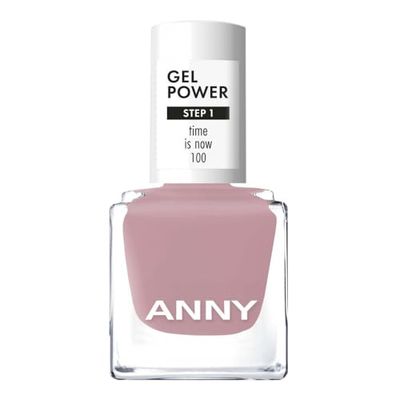 ANNY Gel Power Nail Polish - Smalto gel colorato senza lampada UV, brillante e resistente fino a 12 giorni, anti-scheggiature e graffi, colore: Time is Now - Rosa antico - 8 ml