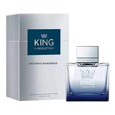 Banderas King of Seduction, Eau de Toilette Spray per Uomo, Maschile, Fragranza Intensa ed Energica con Bergamotto e Mela, 100 ml