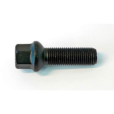 H&R Parafuso de roda esférica R14 M14 x 1,50 - comprimento 40 mm - preto
