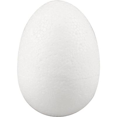 Ägg, H: 7 cm, vit, Frigolit, 50st.