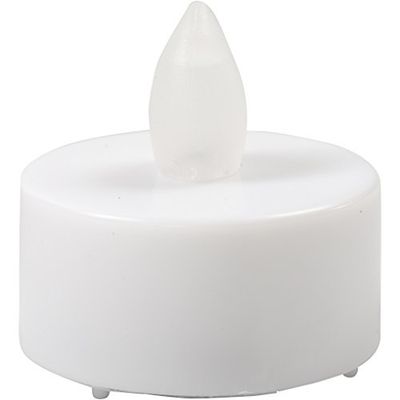Świeca LED typu tealight, wys. : 35 mm, śr. : 38 mm, biała, 24 szt.