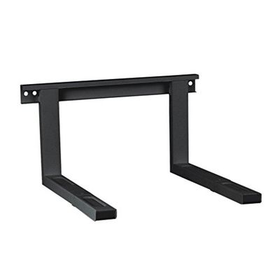 conecto Mikrovågsugnshållare för väggmontering, längdjusterbar pip (38,5–53,5 cm), bredd: 43 cm, maximal lastkapacitet 35,0 kg, svart, SA-CC50302-V2