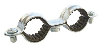 SOMATHERM FOR YOU - pinza a doppio isofoniche Ø12 - scatola 100 - in acciaio nichelato