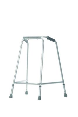 Aidapt Standard Large Adult Adjustable Height Aluminium Lightweight Walking Frame with Anti Slip Ferrule Feet to Aid Stability and Confidence when Walking Aid