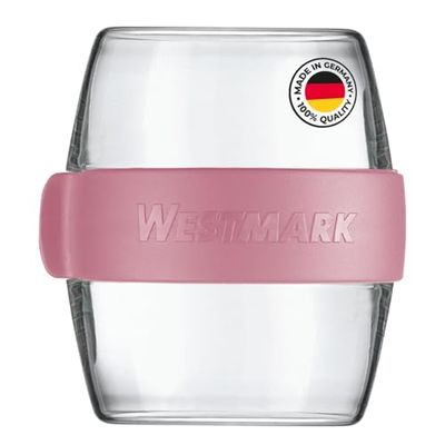 Westmark Pocketbox Maxi, boîte pratique Meal Prep to go, idéale pour les yaourts, fruits, légumes, snacks, 700 ml (2 x 350 ml), sans BPA, rose