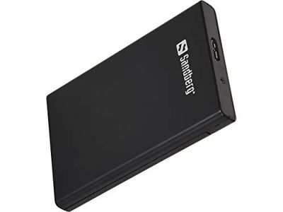 Sandberg USB 3.0 to SATA Box 2.5" 2.5" Carcasa de disco duro/SSD Negro - Disco duro en red (2.5", SATA, 9.5 mm, 3.0 (3.1 Gen 1), Micro-USB B, Hembra)