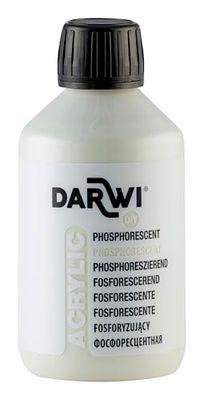 DARWI - DA0200250024C - Un flacon de Peinture Acrylique Phosphorescente - Lueur de nuit - 250 ML - DARWI ACRYLIC