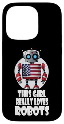 This girl really loves robots, Robotics for Kids Robot Case for iPhone 14 Pro