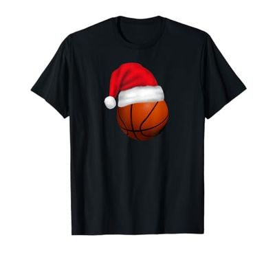 Natale divertente di pallacanestro squadra basket Maglietta