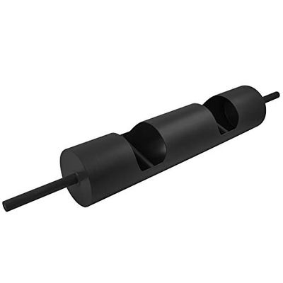 BuoQua Barra Olímpica de Negro con Capacidad hasta 317 kg, Barra Pesas Musculación de Longitud Total 1.78m Barra de Gimnasio Multiuso de Acero Q235 Barra de Pesas con Diámetro de Las Manijas 32 mm