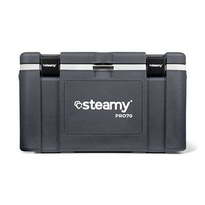 Steamy Pro 70, Nevera Pasiva Grande Especial para Uso Profesional, 70 litros, Gris